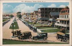 Broadway Ocean Grove, NJ Postcard Postcard Postcard