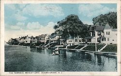 The Terrace, Wesley Lake Ocean Grove, NJ Postcard Postcard Postcard