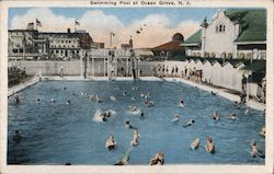 Swimming Pool at Ocean Grove New Jersey Postcard Postcard Postcard