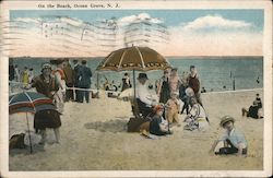 On the Beach Ocean Grove, NJ Postcard Postcard Postcard