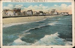 Along the Shore Front Ocean Grove, NJ Postcard Postcard Postcard