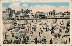 Beach Front So. End Ocean Grove, NJ Postcard Postcard Postcard