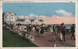 Boardwalk, North End Ocean Grove, NJ Postcard Postcard Postcard