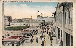 Scene on Boardwalk Ocean Grove, NJ Postcard Postcard Postcard