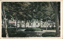 Scene in Auditorium Park Ocean Grove, NJ Postcard Postcard Postcard