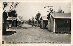 Part of East Bay Auto Camp Oakland, CA Postcard Postcard Postcard