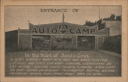 El Rio Auto Camp Santa Cruz, CA Postcard Postcard Postcard