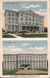 Roy Memorial Hall, St. Viatuers College Bourbonnais, IL Postcard Postcard Postcard