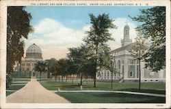 The Library and New College Chapel/Union College Postcard