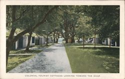 Colonial Tourist Cottages looking Toward the Gulf Gulfport, MS Postcard Postcard Postcard