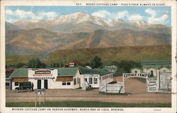 Rodeo Cottage Camp Colorado Springs, CO Postcard Postcard Postcard