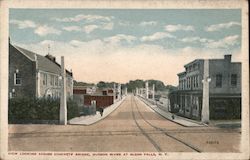 View Looking Across Concrete Brtidge, Hudson River Postcard