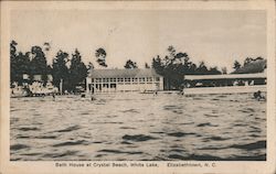 Bath House at Crystal Beach, White Lake Postcard