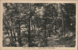 The Lake Path, Wellesley College Postcard