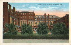 Court, Hotel De Soto Postcard