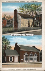 Ex-President Andrew Johnson's Old Tailor Shop Postcard