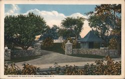 Entrance to Golf Club Postcard