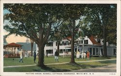 Putting Green, Russell Cottages, White Mts. Postcard