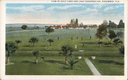 View of Golf Links and Lake Tohopekaliga Kissimmee, FL Postcard Postcard Postcard