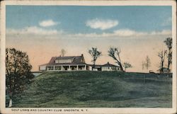 Golf Links and Country Club Postcard