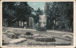 Sunken Garden, Missouri Training School for Boys Boonville, MO Postcard Postcard Postcard