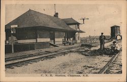 C.N.R. Station Chipman, NB Canada New Brunswick Postcard Postcard Postcard