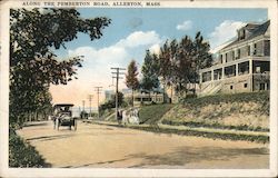 Along the Pemberton Road Allerton, MA Postcard Postcard Postcard