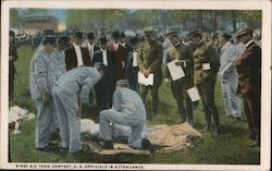 First Aid Team Contest, US Officials in Attendance Mining Postcard Postcard Postcard