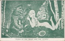 Tarwid's Russian Bear Picnic of the "Bear" and the" Nymph" Postcard