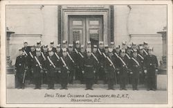 Drill Team Columbia Commandery, No. 2., K.T. Washington, DC Washington DC Postcard Postcard Postcard