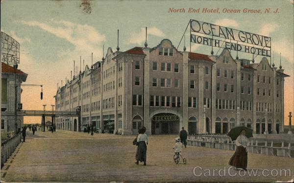 North End Hotel Ocean Grove NJ Postcard