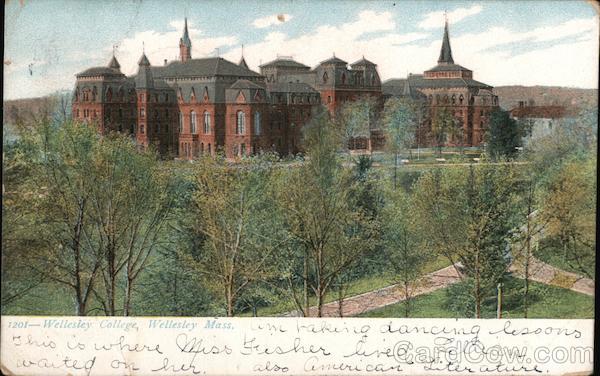 Wellesley College Massachusetts Postcard