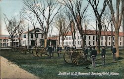 Drill at U.S. Arsenal Postcard