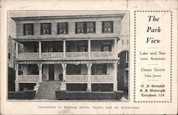 The Park View Ocean Grove, NJ Postcard Postcard Postcard