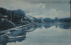 A Glimpse of Wesley Lake Ocean Grove, NJ Postcard Postcard Postcard