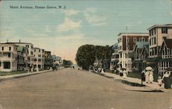 Main Avenue, Ocean Grove, N.J. Postcard