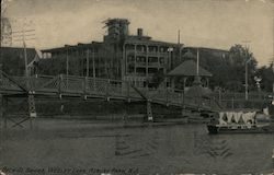 Heck St. Bridge, Wesley Lake Postcard