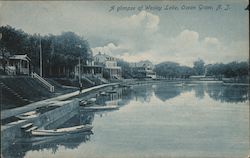 A Glimpse of Wesley Lake Ocean Grove, NJ Postcard Postcard Postcard