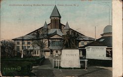 Auditorium Showing Stokes Monument Ocean Grove, NJ Postcard Postcard Postcard