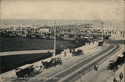 Ocean Front From Asbury Ave. Postcard