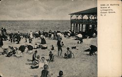 A Bathing Scene at Lillagore's Ocean Grove, NJ Postcard Postcard Postcard