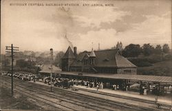 Michigan Central Railroad Station Postcard