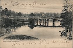 Rustic Bridge Allenhurst, NJ Postcard Postcard Postcard