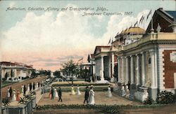 Auditorium, Education, History and Transportation Bldgs., Jamestown Exposition, 1907. 1907 Jamestown Exposition Postcard Postcar Postcard