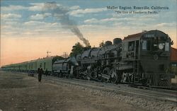 Mallet Engine - "On line of Southern Pacific" Postcard