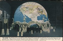 The Globe in the Palace of Transportation, Panama Pacific International Exposition Postcard