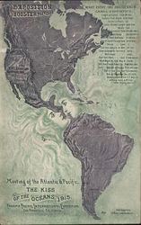 The Kiss of the Oceans, 1915 Postcard