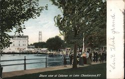 Shore View at Celoron, Lake Chautauqua Postcard