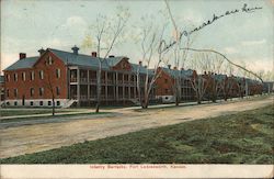 Infantry Barracks Fort Leavenworth, KS Postcard Postcard Postcard