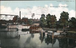 River Scene Postcard